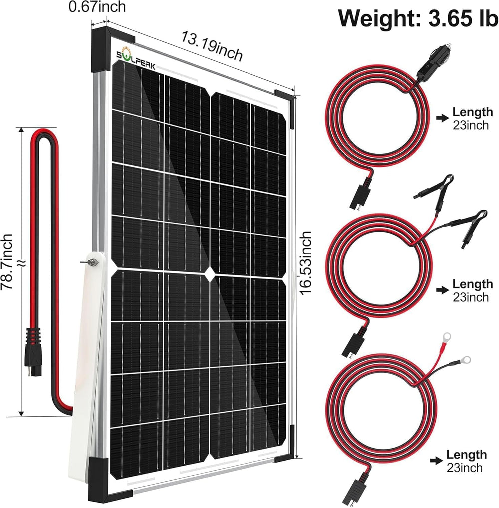 SOLPERK panel next to hand showing compact size and easy portability benefit