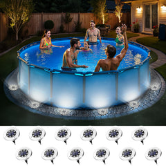 SOLPEX front view of 12-pack lights showing kit and benefits