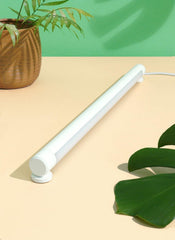 Soltech Grove front view showcasing slim LED bar and warm white glow for aesthetics
