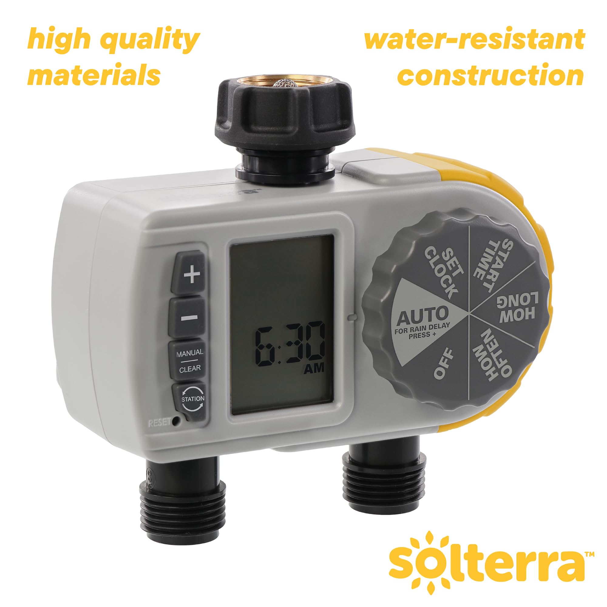 Solterra 28153 swivel attachment detail proving tool-free, leak-resistant benefit