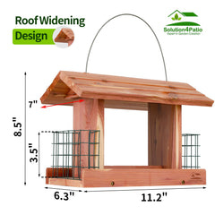Solution4Patio close-up of cedar grain highlighting durable weather-resistant wood