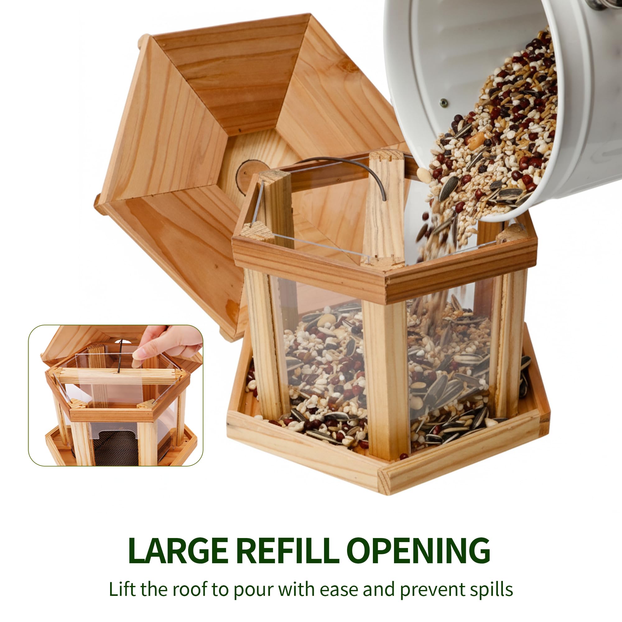 Solution4Patio side profile showing cedar grain and weather-resistant natural finish
