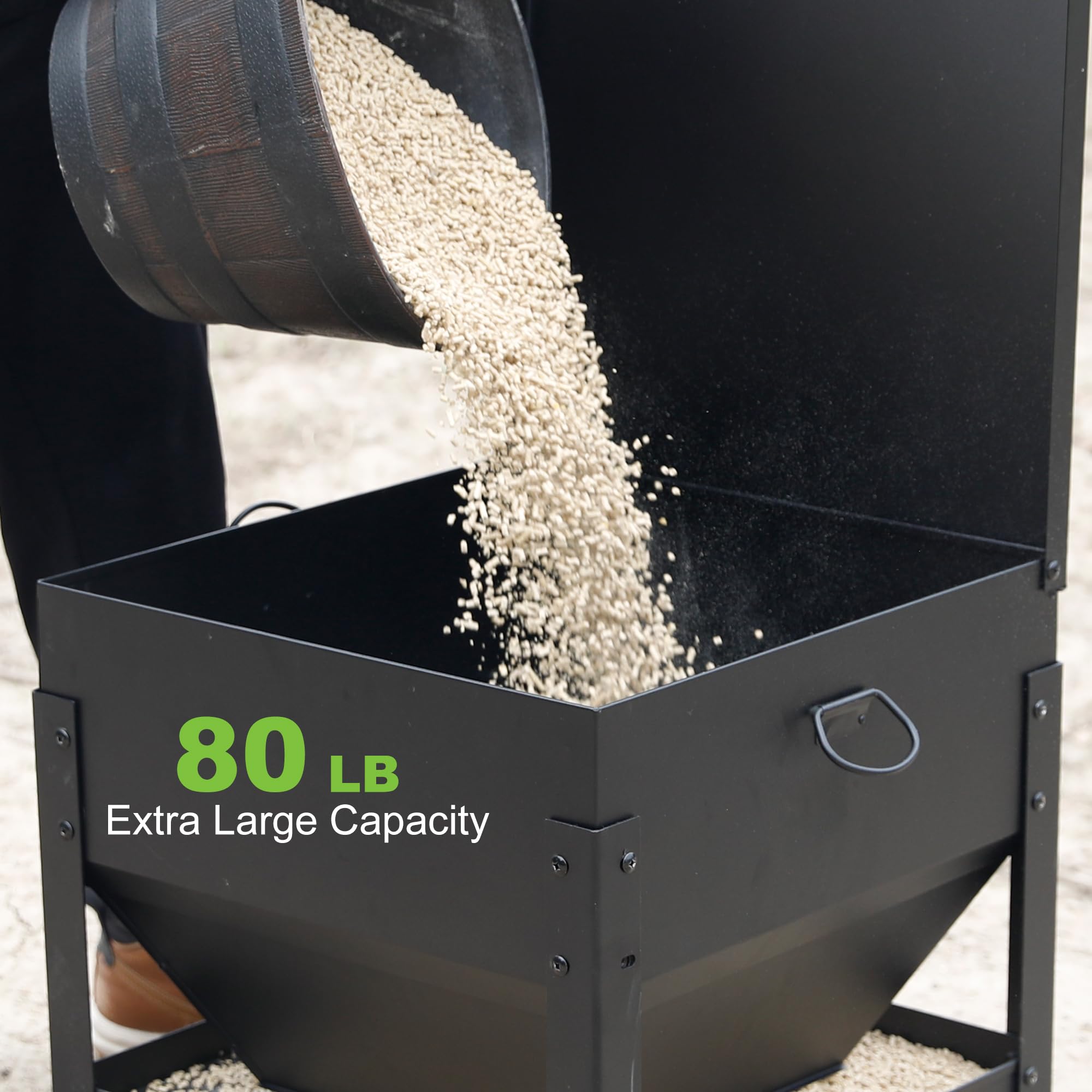 Solution4Patio raised stand detail for ergonomic feeding and stability