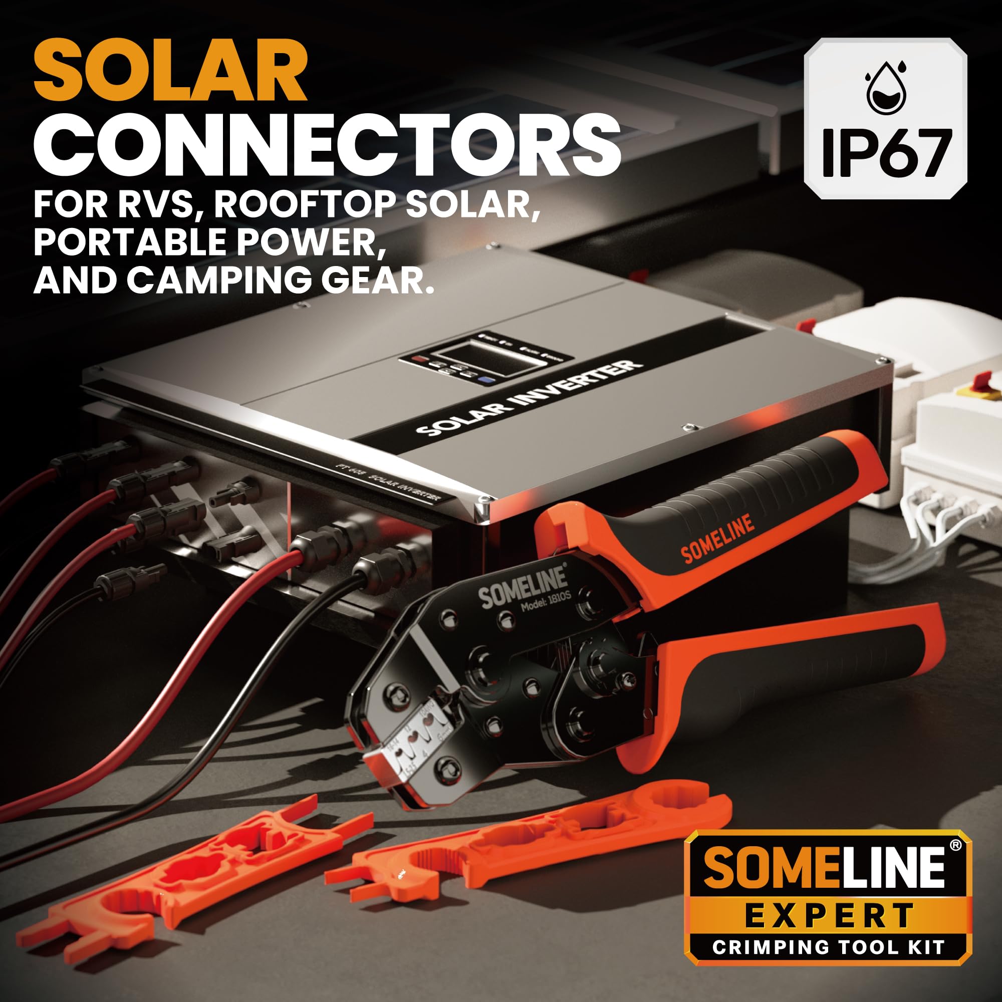 SOMELINE wire stripper detail for clean insulation removal benefit