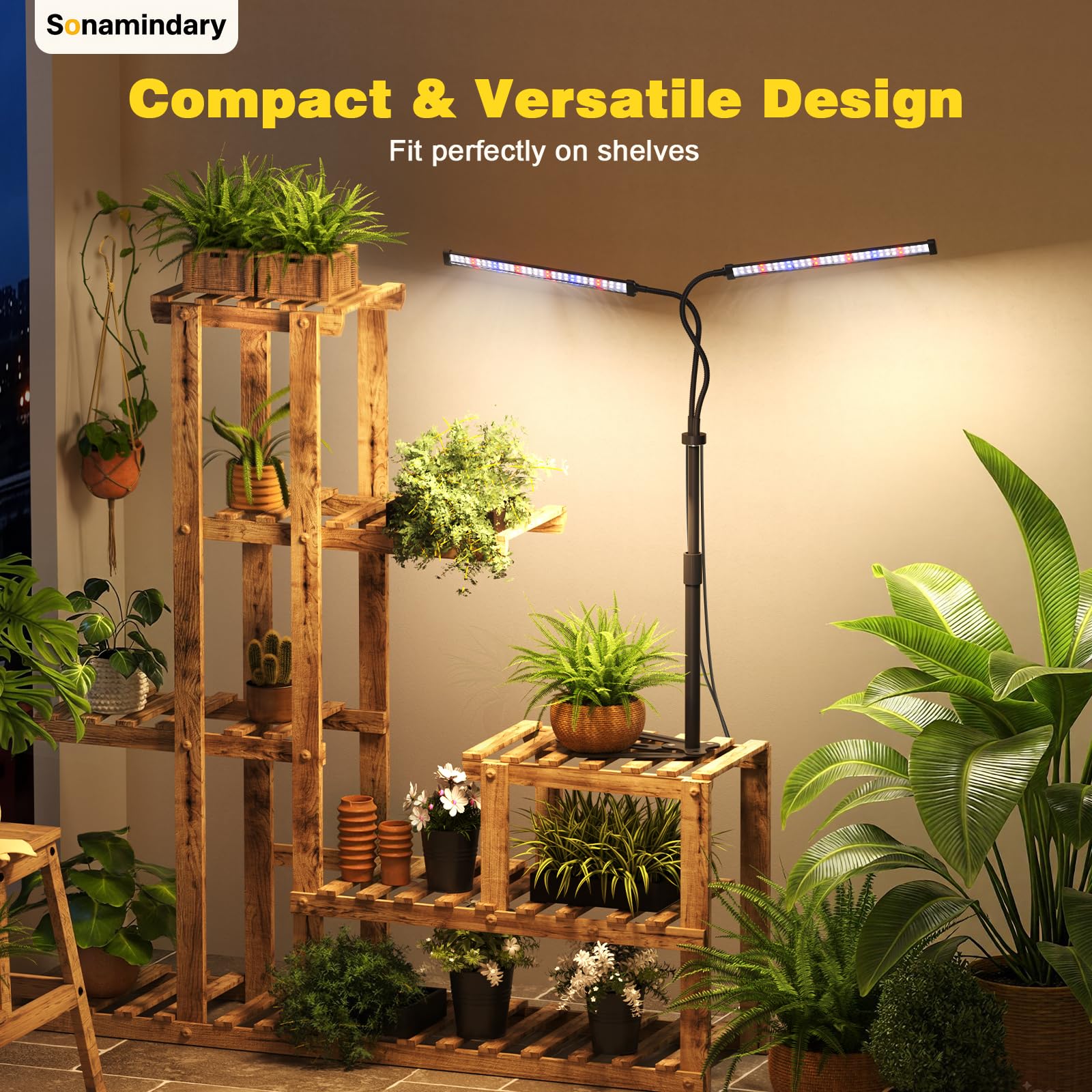Sonamindary control panel with timer and dimmer for customized lighting schedules