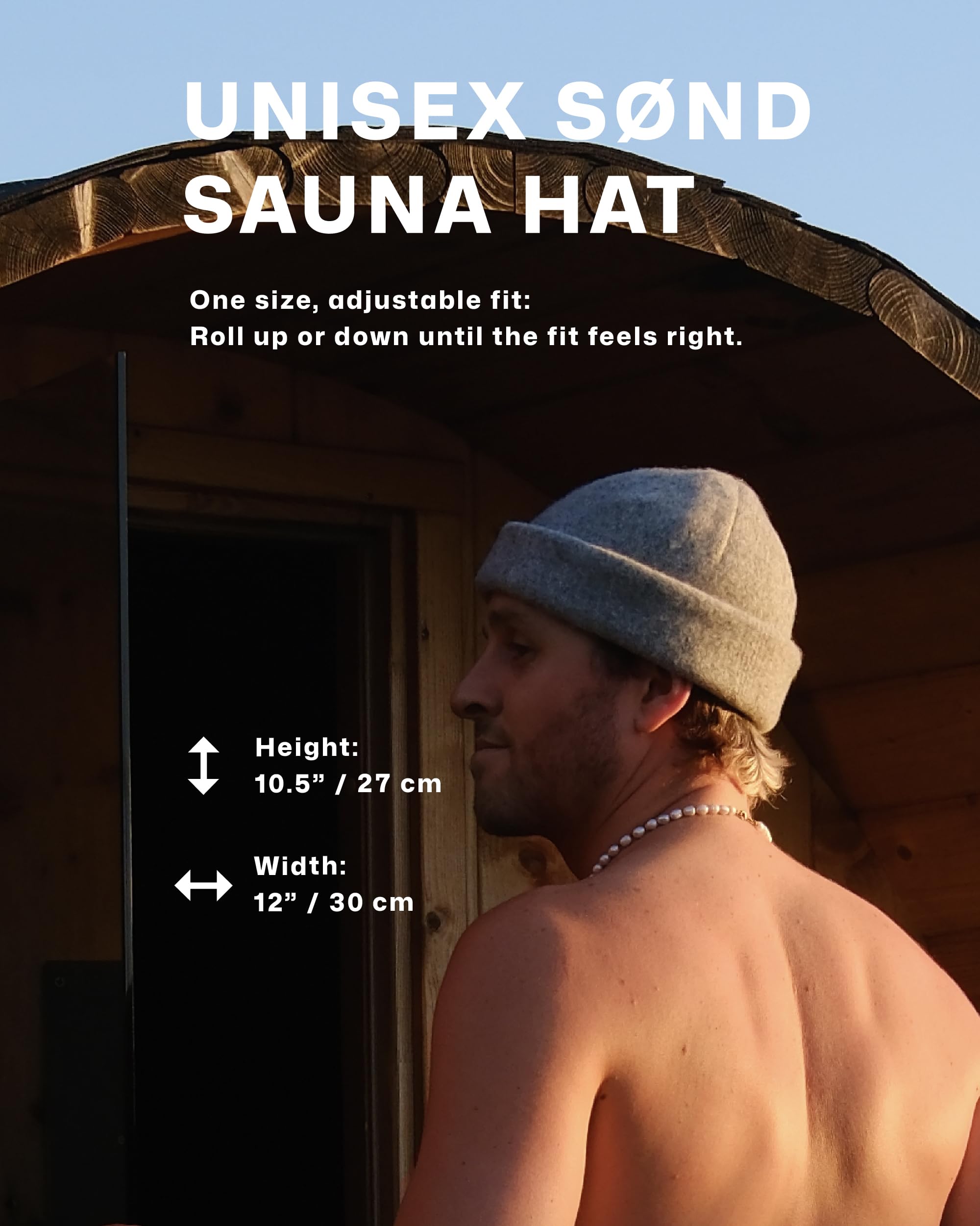 SØND hat with cotton travel pouch for compact storage and easy transport benefit