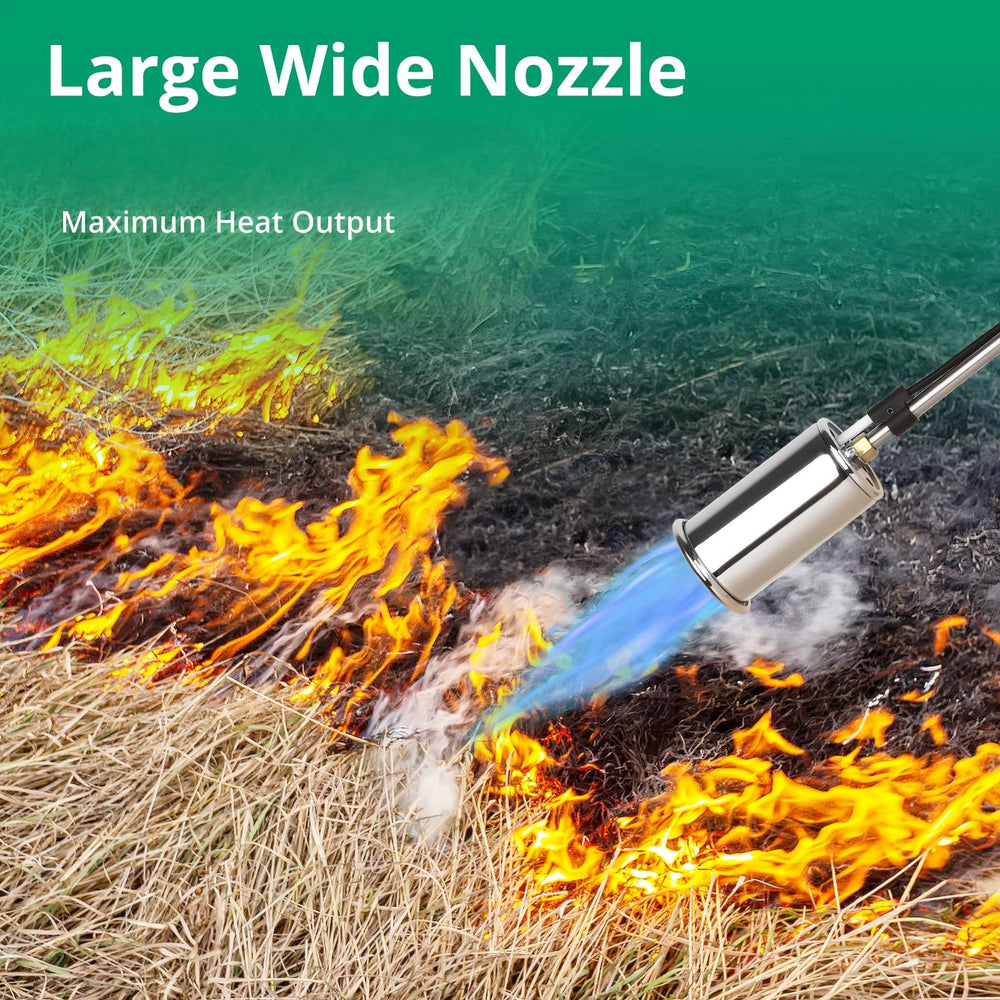 Sondiko torch connection detail illustrating secure propane fit for safety