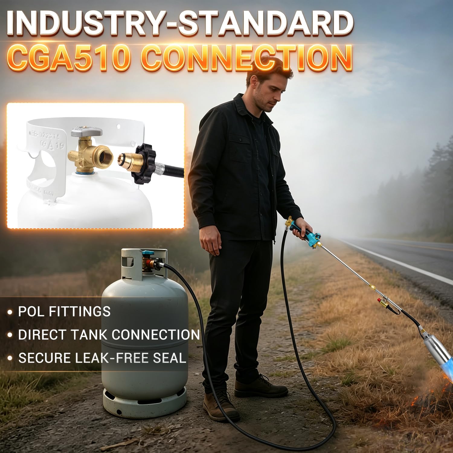 Sondiko handle and controls highlighting igniter and ergonomic grip