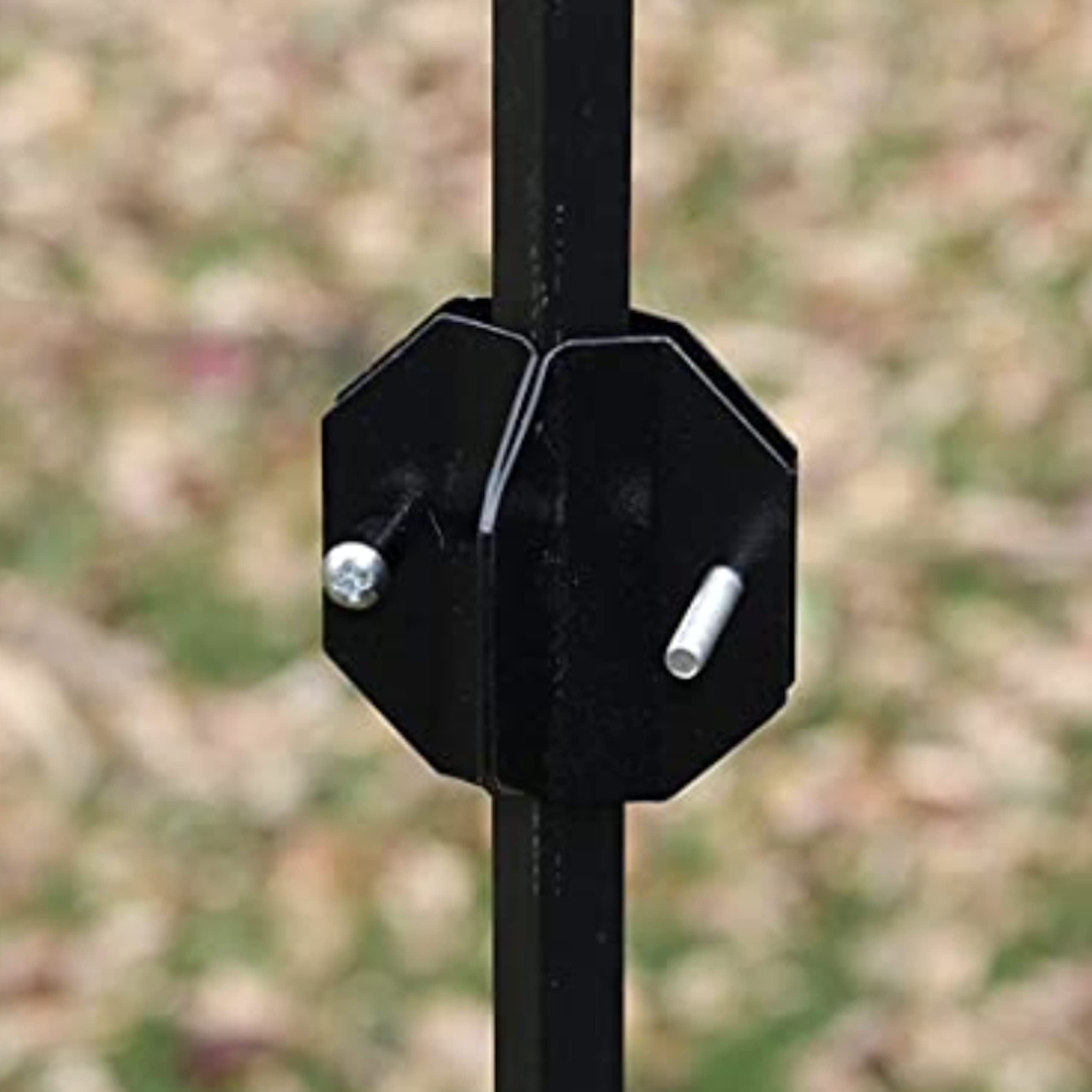 Songbird Essentials installed on a shepherd's hook showing ease of fit