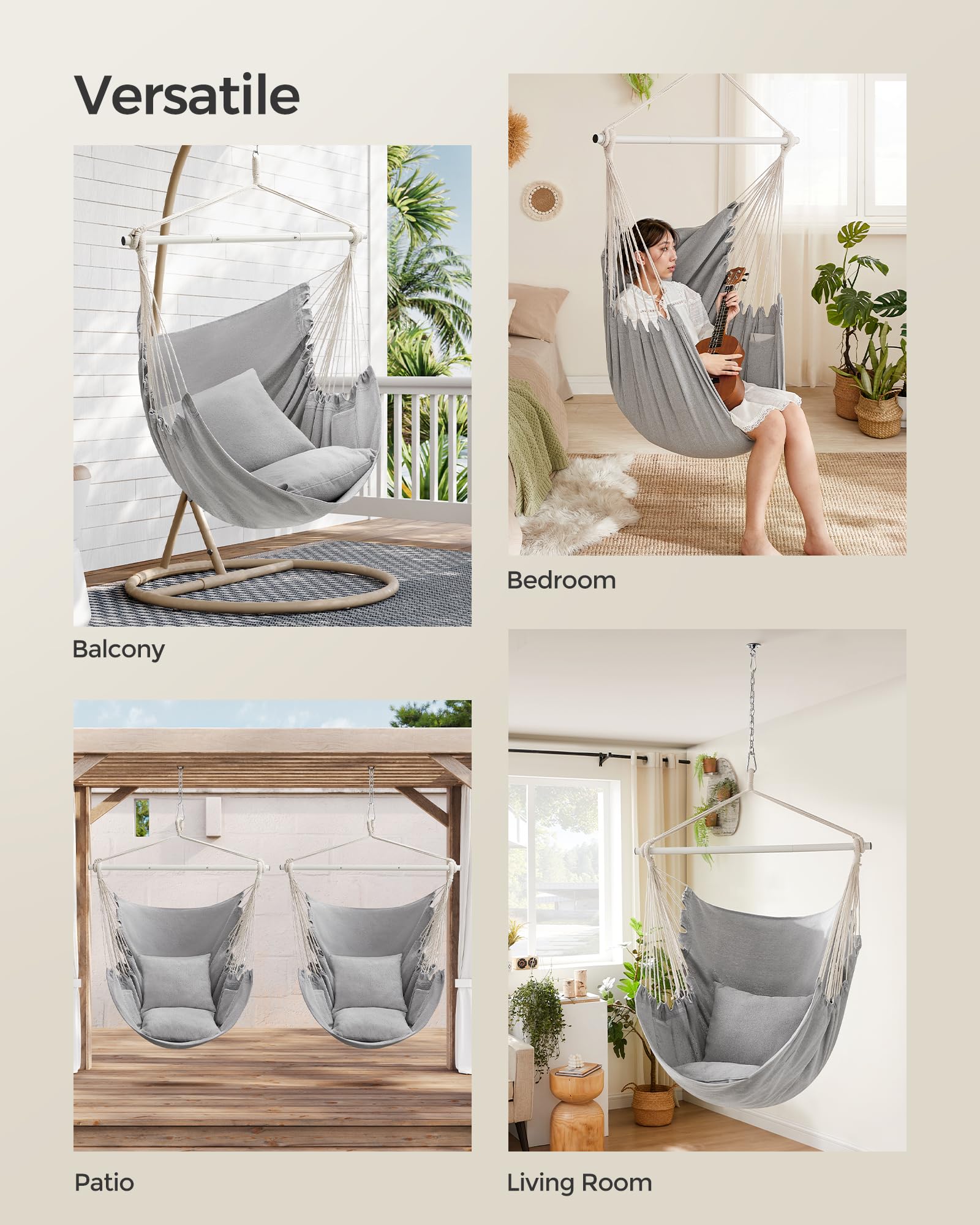 SONGMICS with person sitting to show scale and ergonomic fit