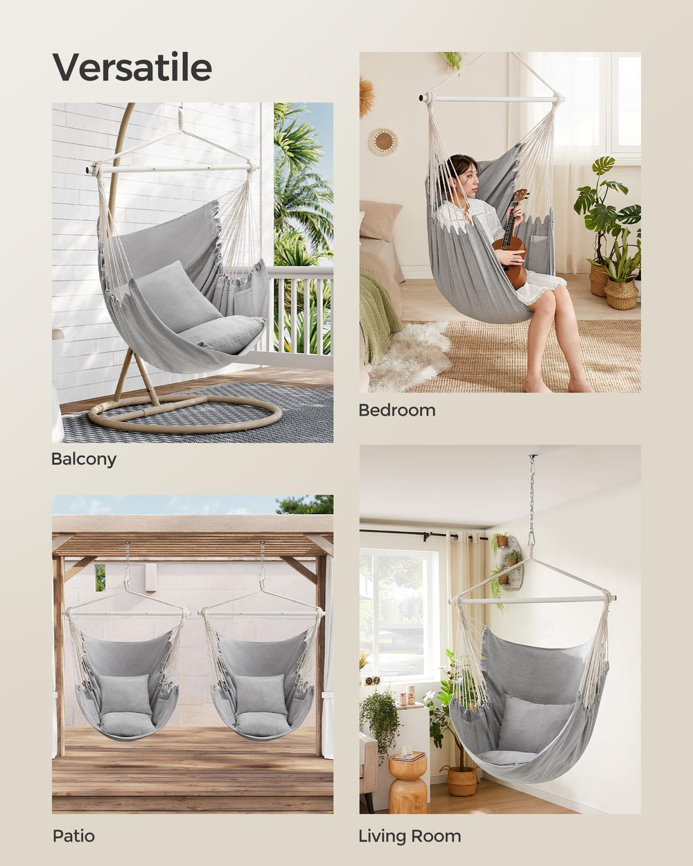 SONGMICS with person sitting to show scale and ergonomic fit