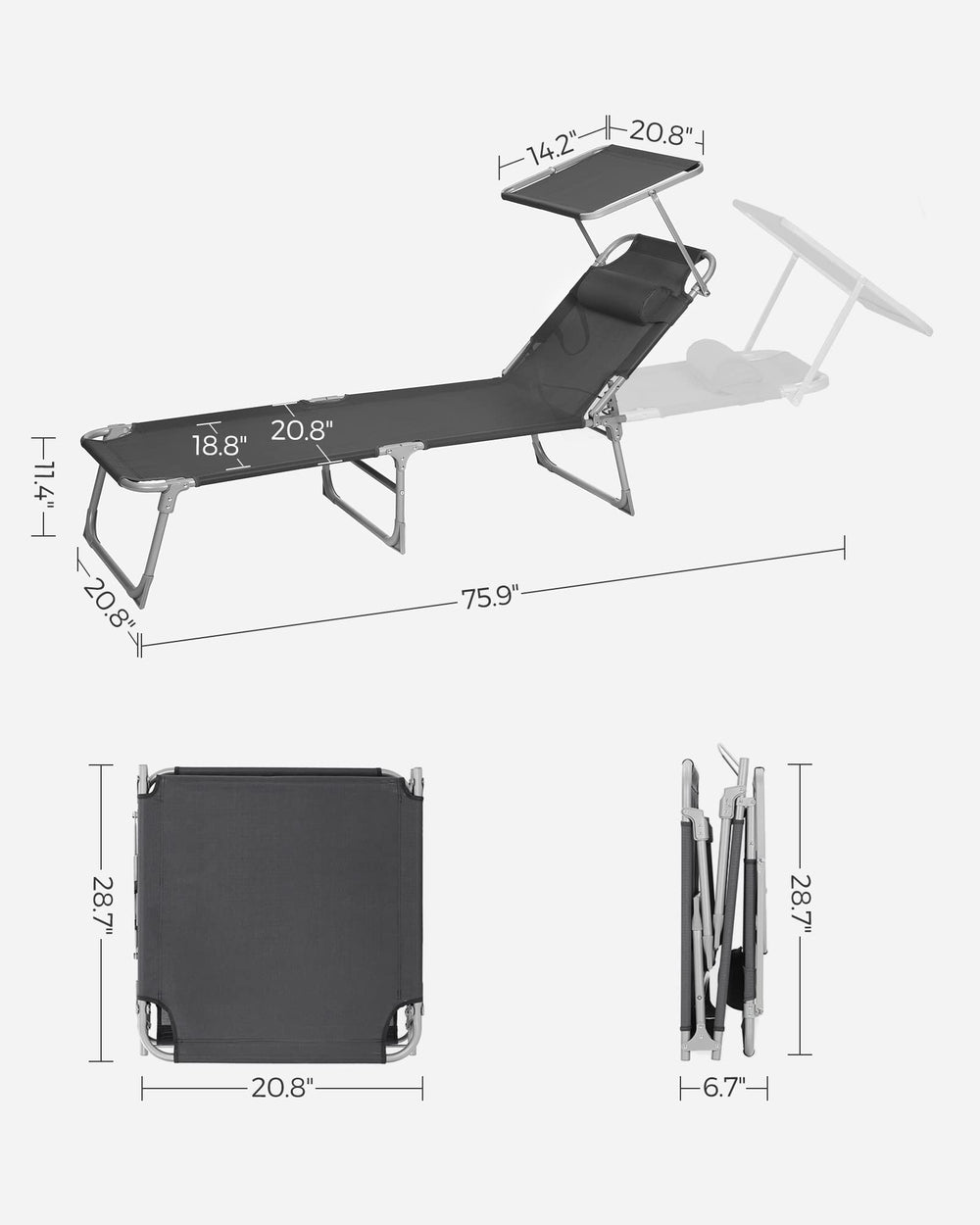 SONGMICS powder-coated steel frame joint detail showing reinforced stability