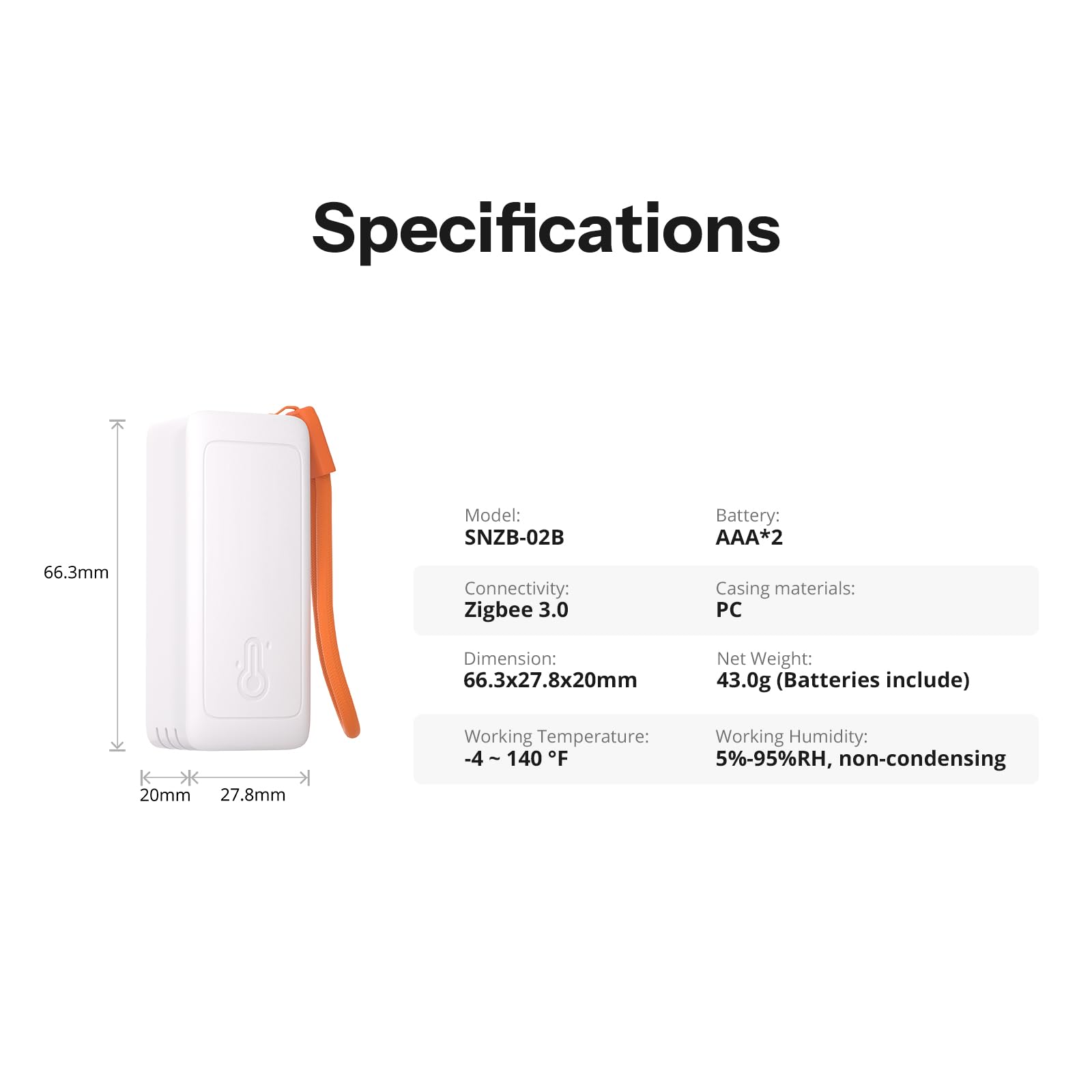 SONOFF AirGuard on table with ruler to show compact size and flexible placement
