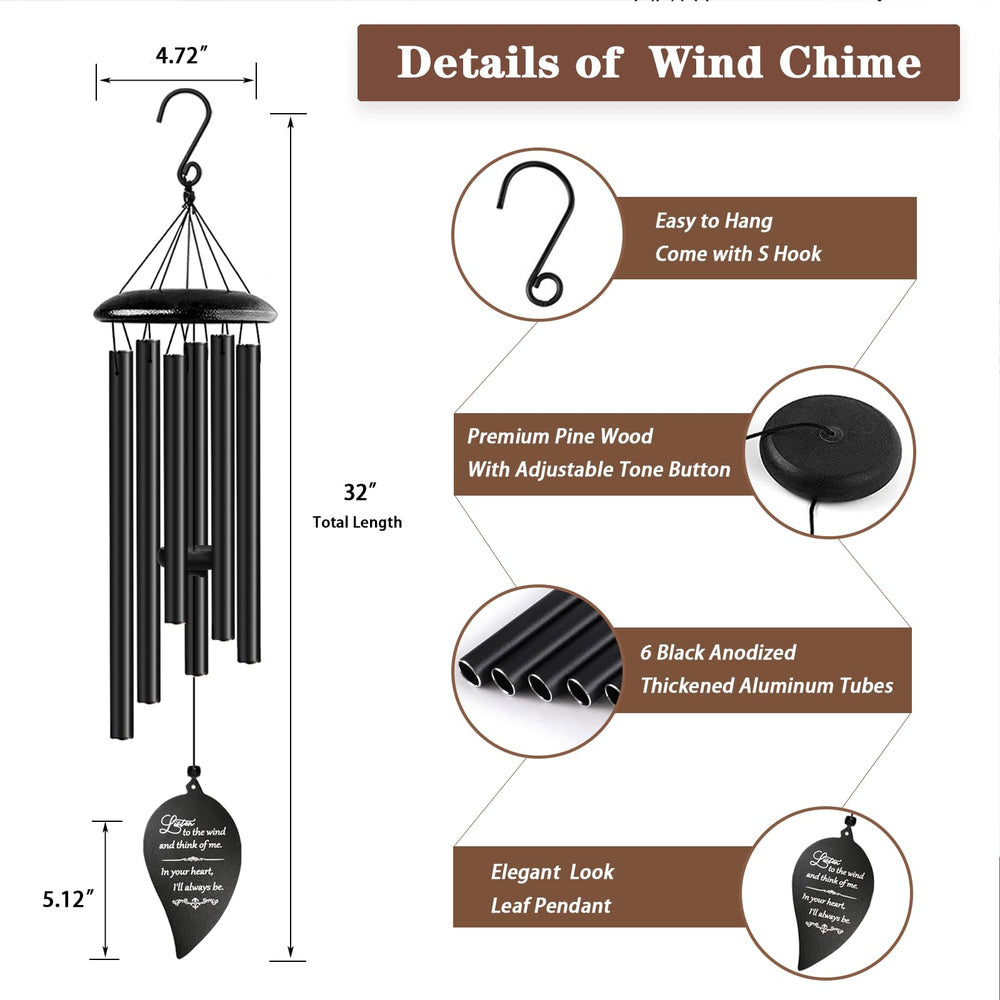 Soopau wind chime hanging on a porch creating peaceful sound and outdoor calm