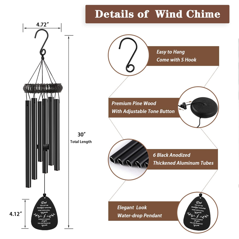 Soopau wind chime hanging in garden offering soothing remembrance and outdoor resilience
