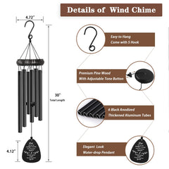 Soopau wind chime hanging in garden offering soothing remembrance and outdoor resilience