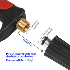 Sooprinse 19-inch wand close-up highlighting extended length for high-reach cleaning