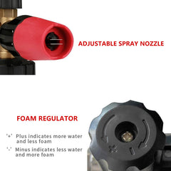 Sooprinse brass foam core detail producing dense foam for safer cleaning