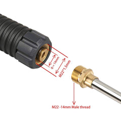Sooprinse five color-coded quick-connect nozzles displayed for precise spray control