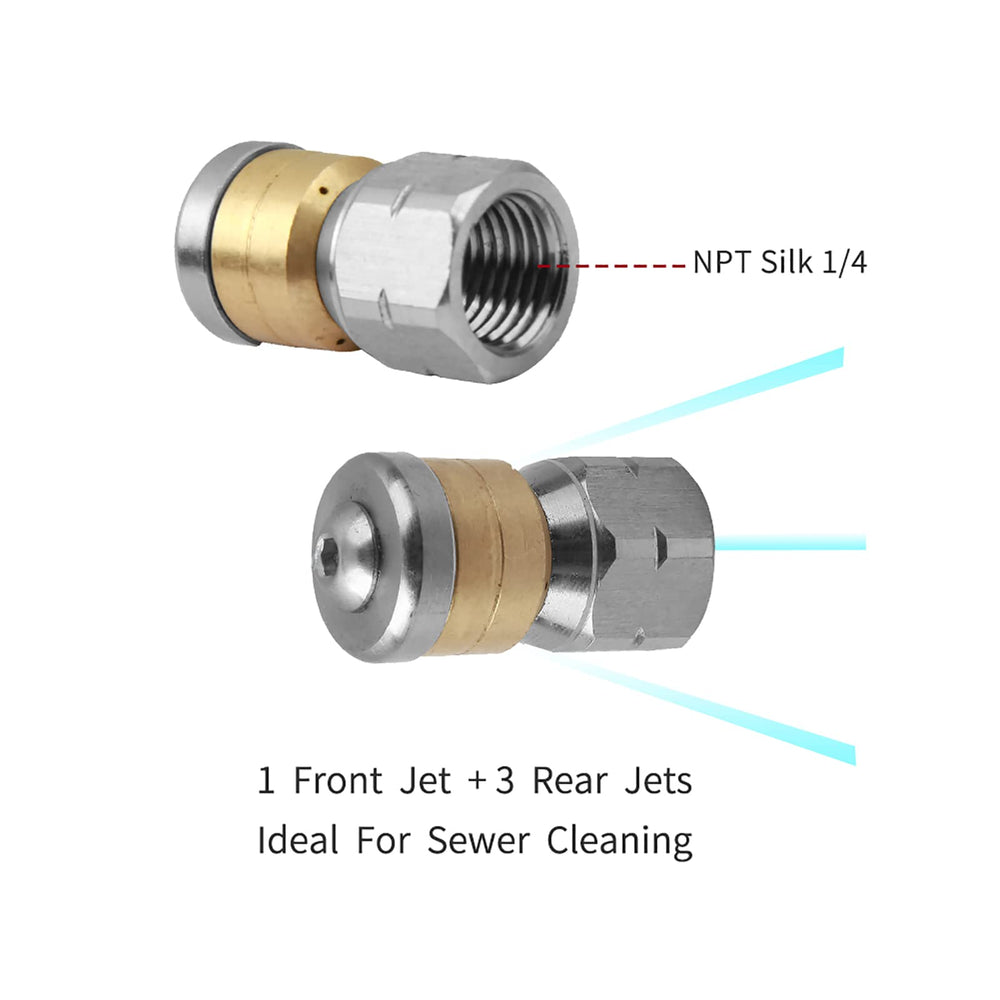 Sooprinse dual-position coupler and quick-disconnect for wide pressure-washer compatibility