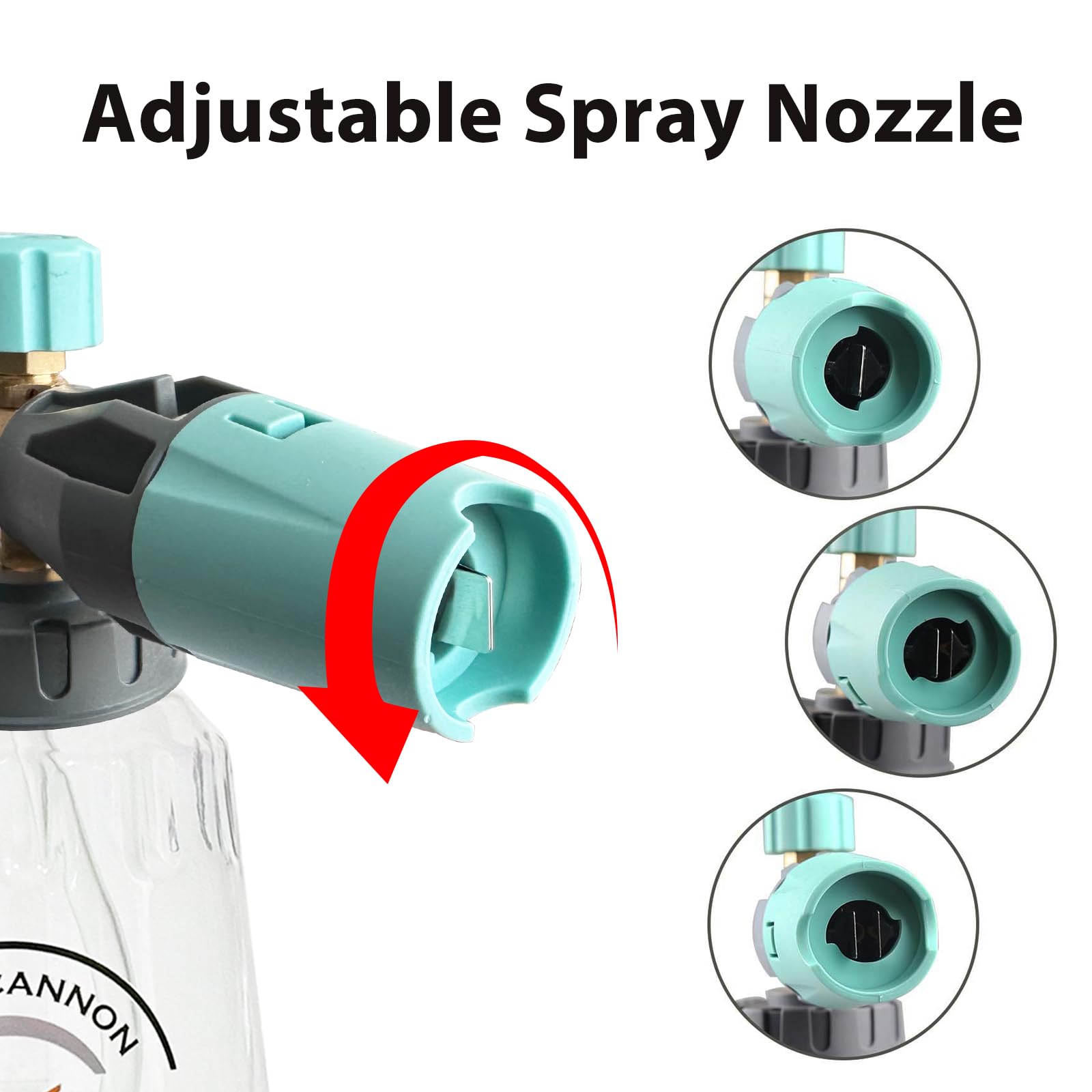 Sooprinse 1/4 inch quick connector detail ensuring fast attachment and secure seal