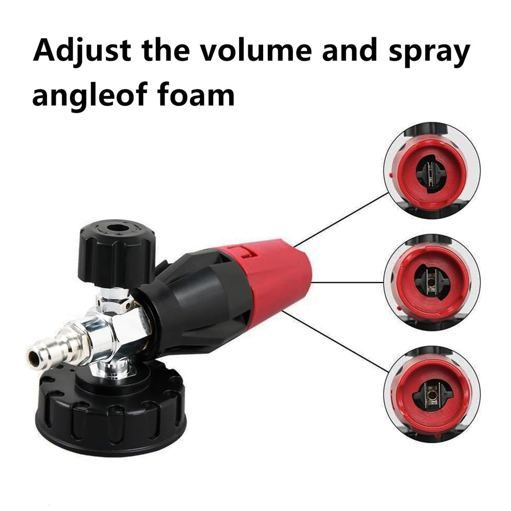 Sooprinse short pressure washer gun close-up with ergonomic grip for control