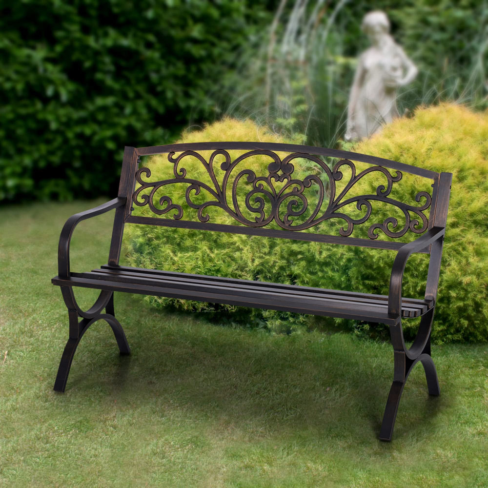 Sophia & William bronze powder-coat texture showing weather-resistant finish