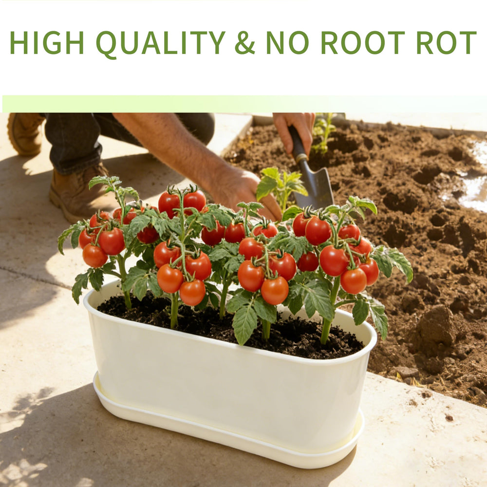 SORANGEUN planter held in hand for scale, compact size fits narrow sills benefit