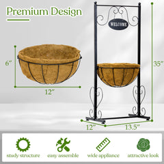 Sorbus side profile focusing on decorative scrollwork and durable powder-coated finish