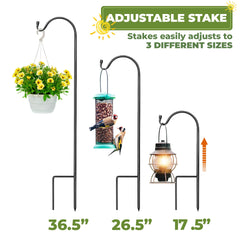 Sorbus detail of stake and extenders showing modular design and adjustable height benefit