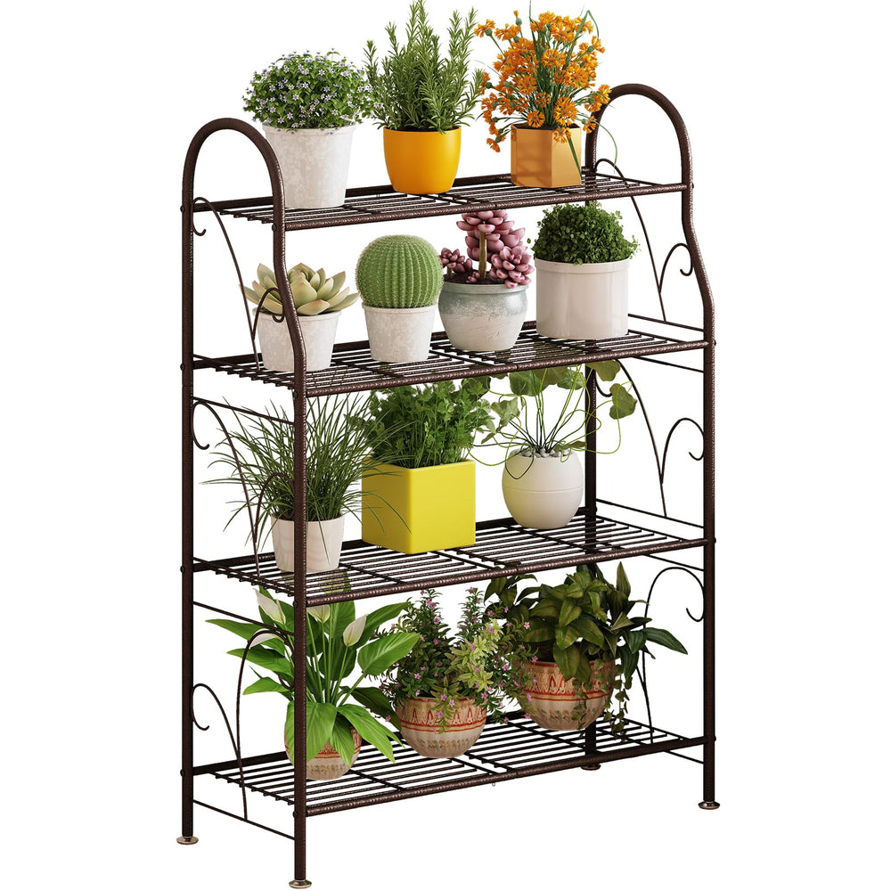 SORCEDAS front view showing four-tier corner display and neat vertical storage benefit