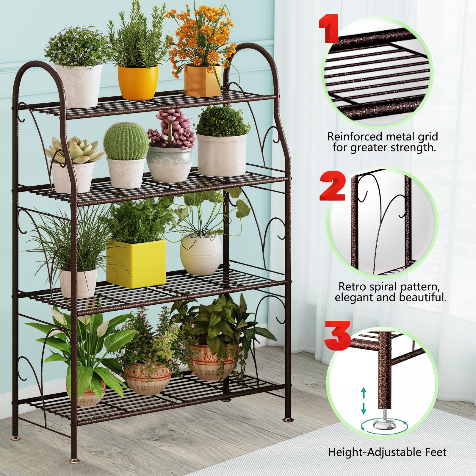 SORCEDAS on a balcony with plants illustrating outdoor styling and tidy organization benefit