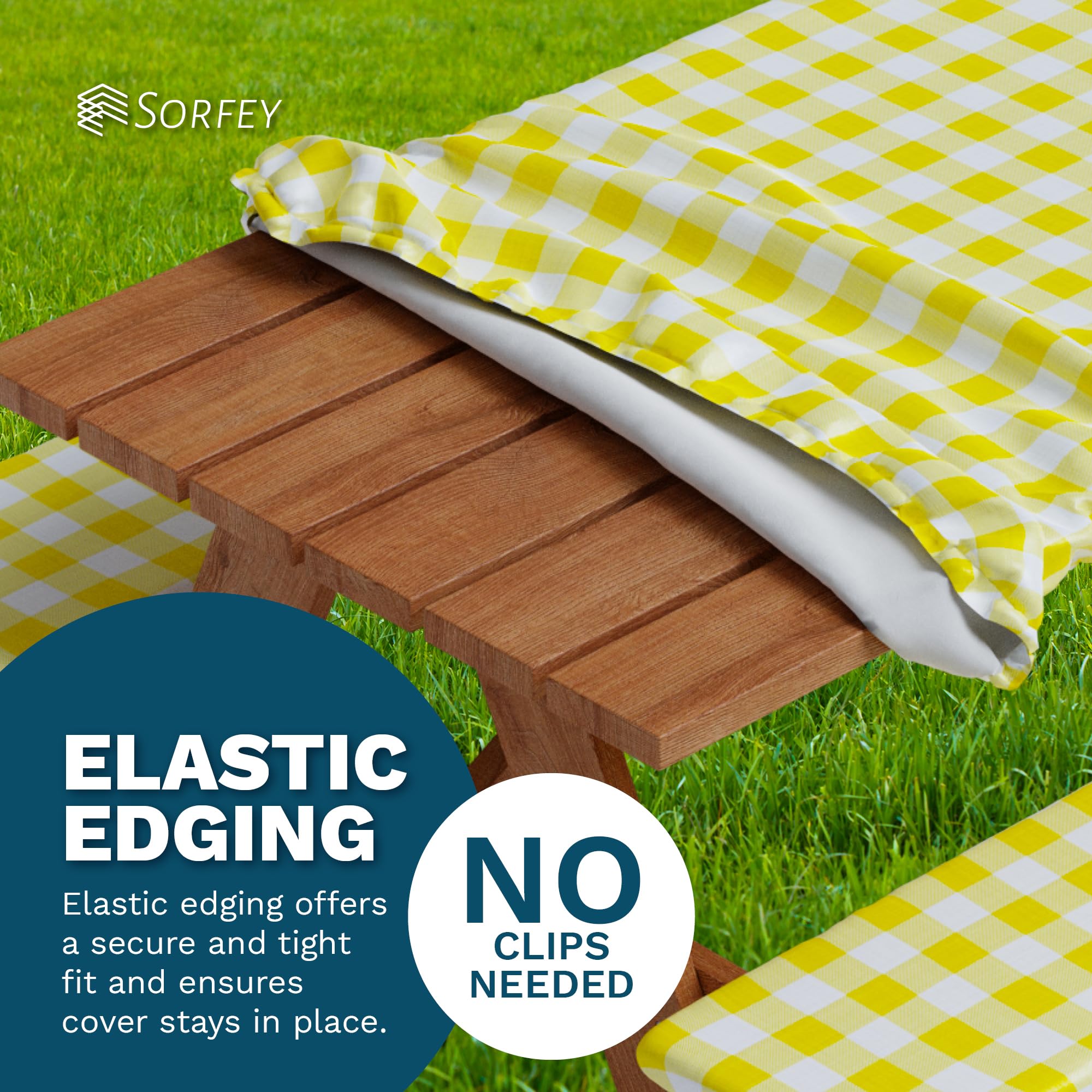 Sorfey folded covers stored compactly for convenient reuse and transport