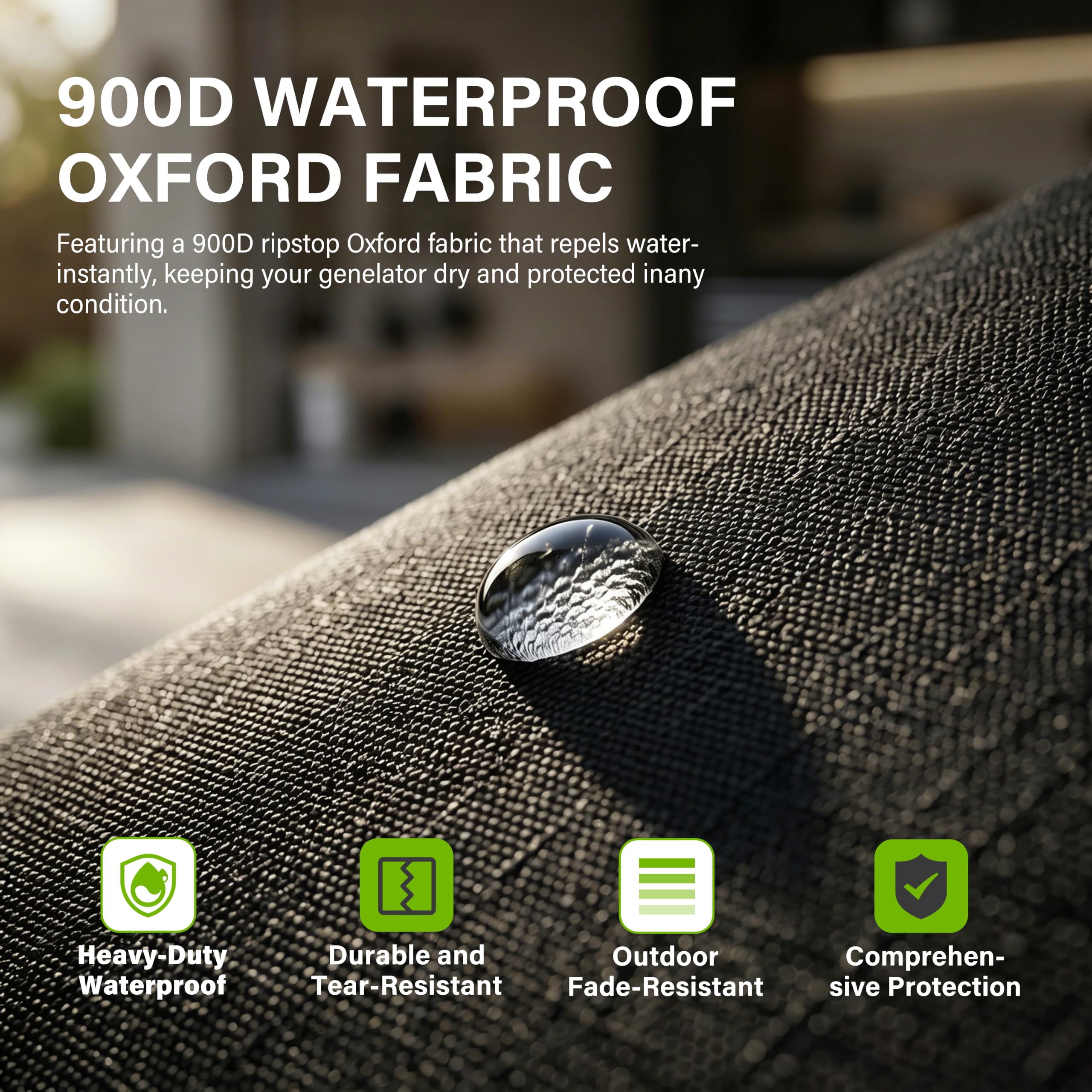 SORLANX fastening straps and Velcro securing cover for wind resistance