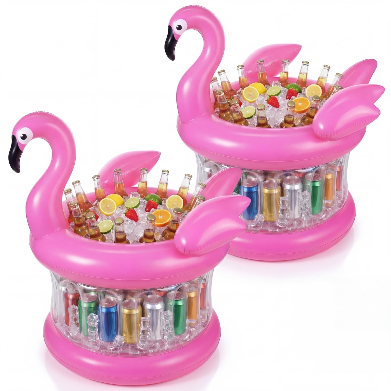 Sosation flamingo front packaging showing bright pink cooler and benefits