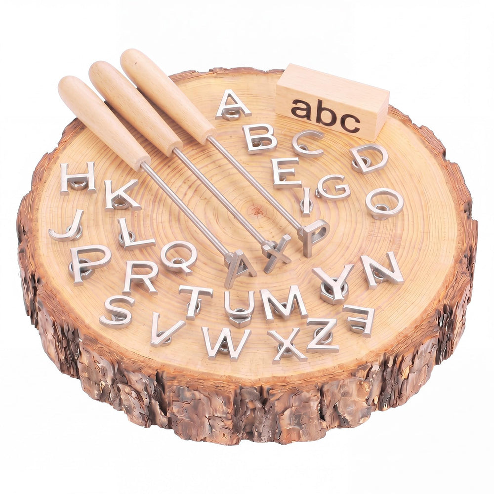 Sosation front packaging showing full 26-letter set and three handles for easy organization