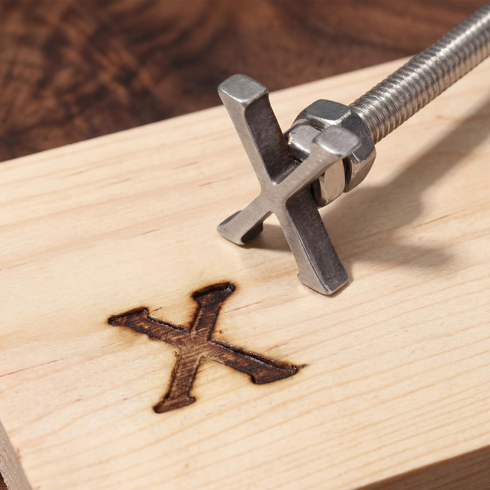 Sosation connected wooden handle and letter illustrating safe reach and changeability