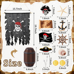 Sosation pirate flag close-up with crossbones graphic for clear themed focal point