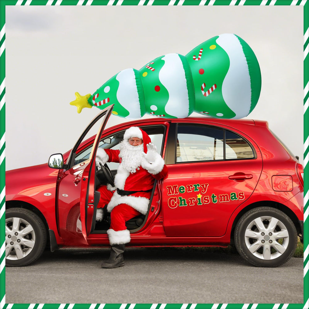 Sosation Merry Christmas magnet attached to car door festive accent