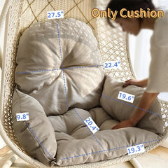 Sothuba close-up of backrest fabric texture and stitching, highlighting breathable linen-cotton