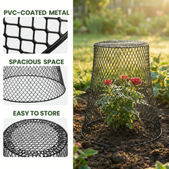 SOUJOY single cloche placed over potted herb showing plant protection and light access