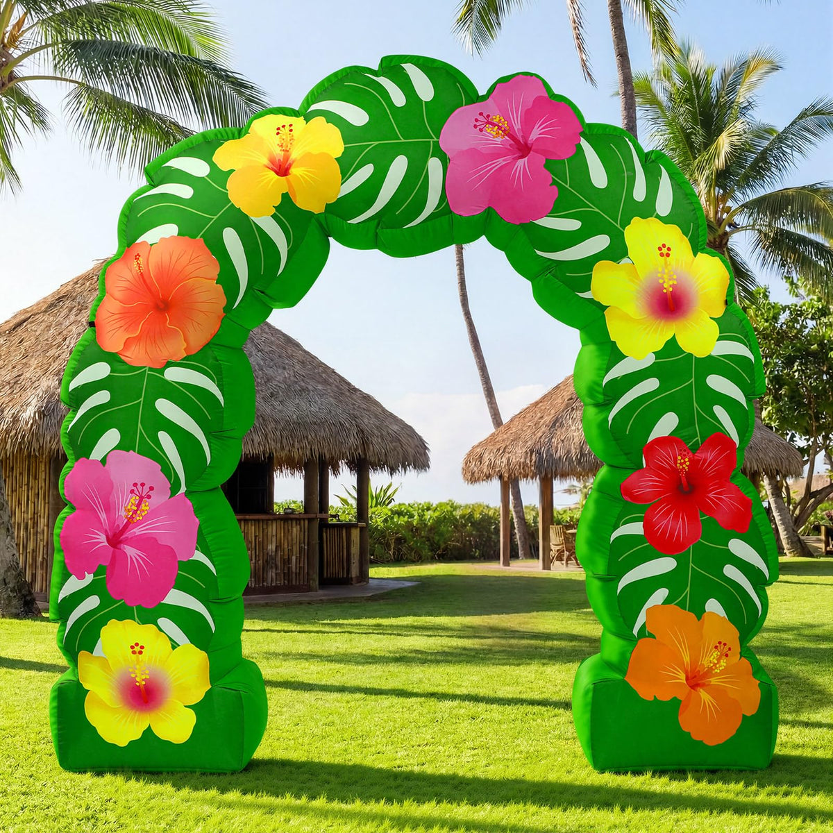 Soulchen front view arch showcasing tropical entrance and easy setup