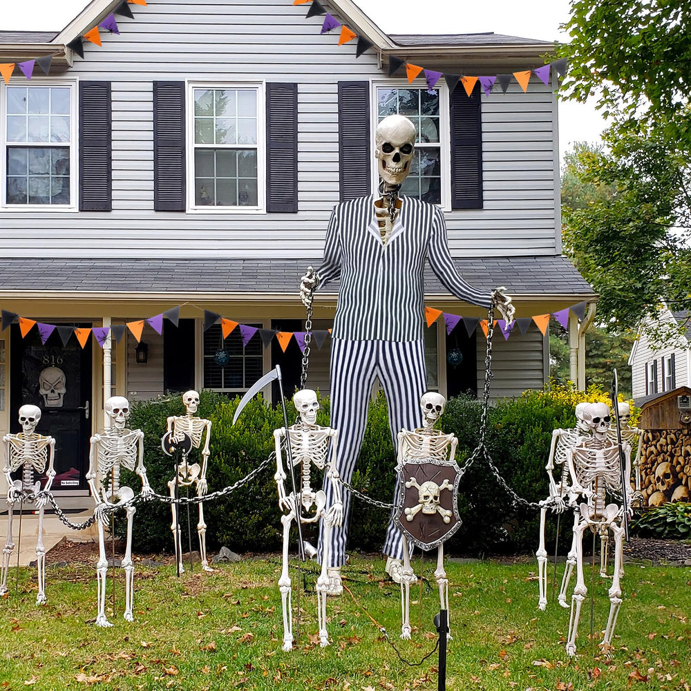 Soulchen jacket and pants laid flat illustrating correct proportions for 12ft skeleton