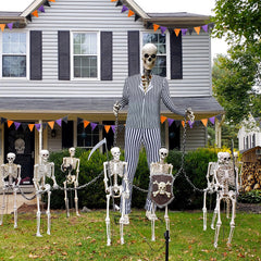 Soulchen jacket and pants laid flat illustrating correct proportions for 12ft skeleton
