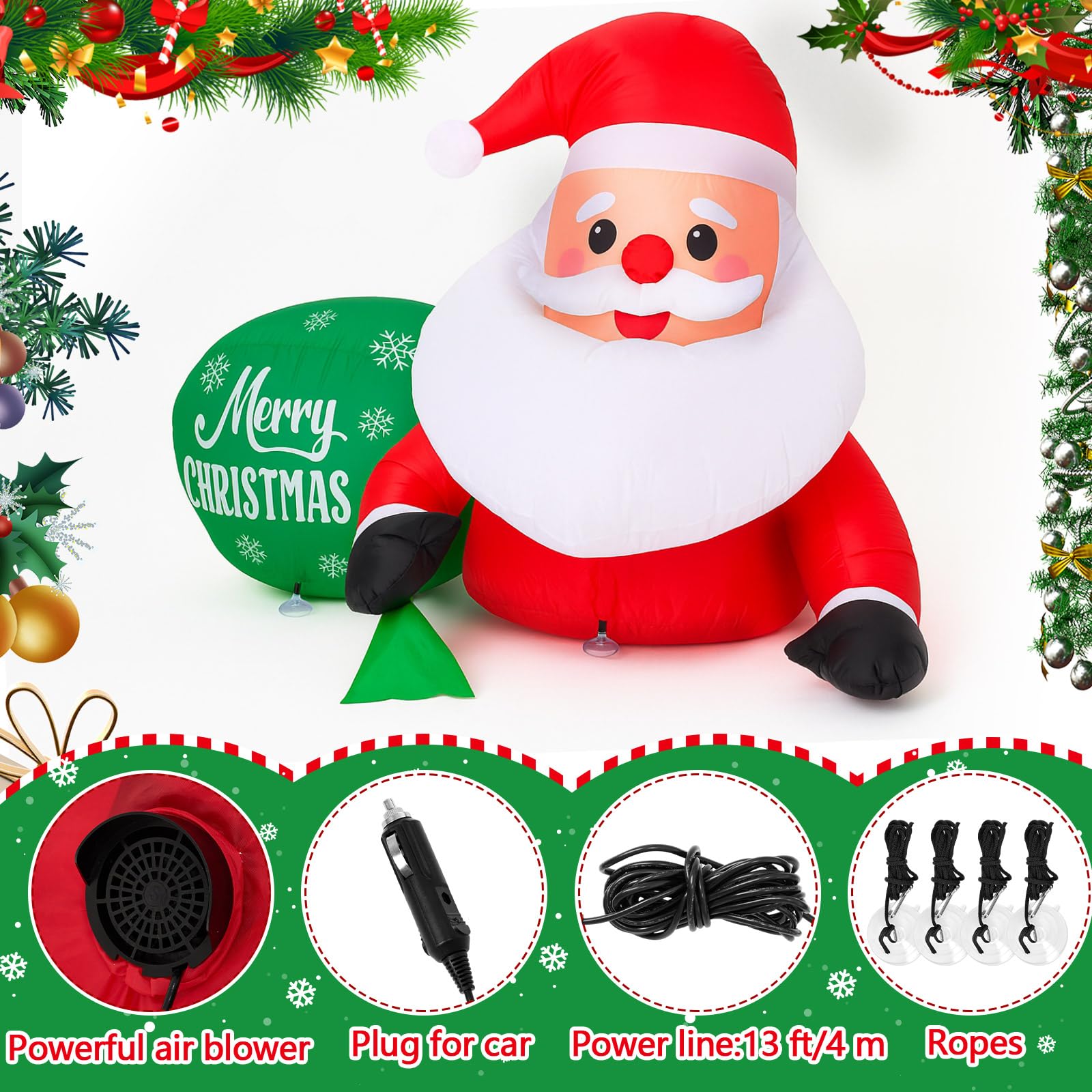 Soulchen Santa close-up fabric and seam highlighting durable construction