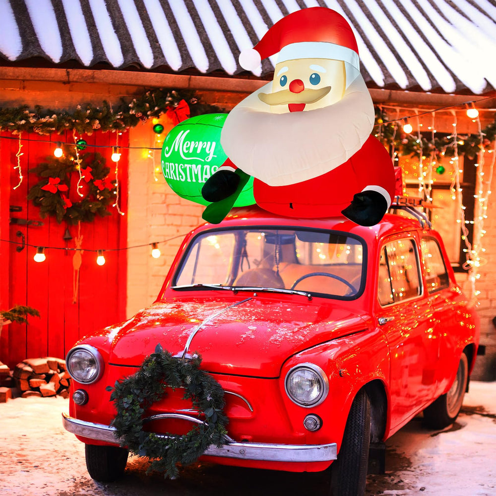 Soulchen Santa blower and 12V plug demonstrating simple in-car power