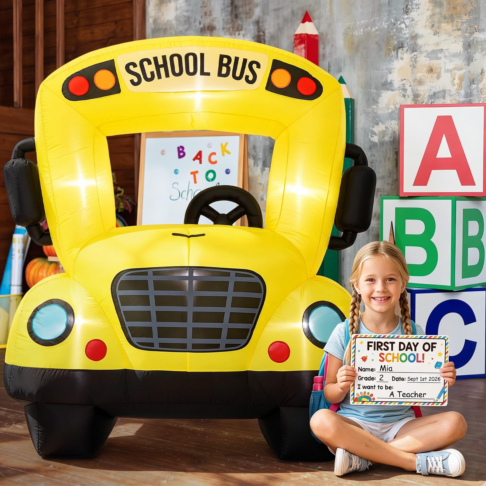 Soulchen bus staged at a back-to-school party showing festive atmosphere and photo-ready setup