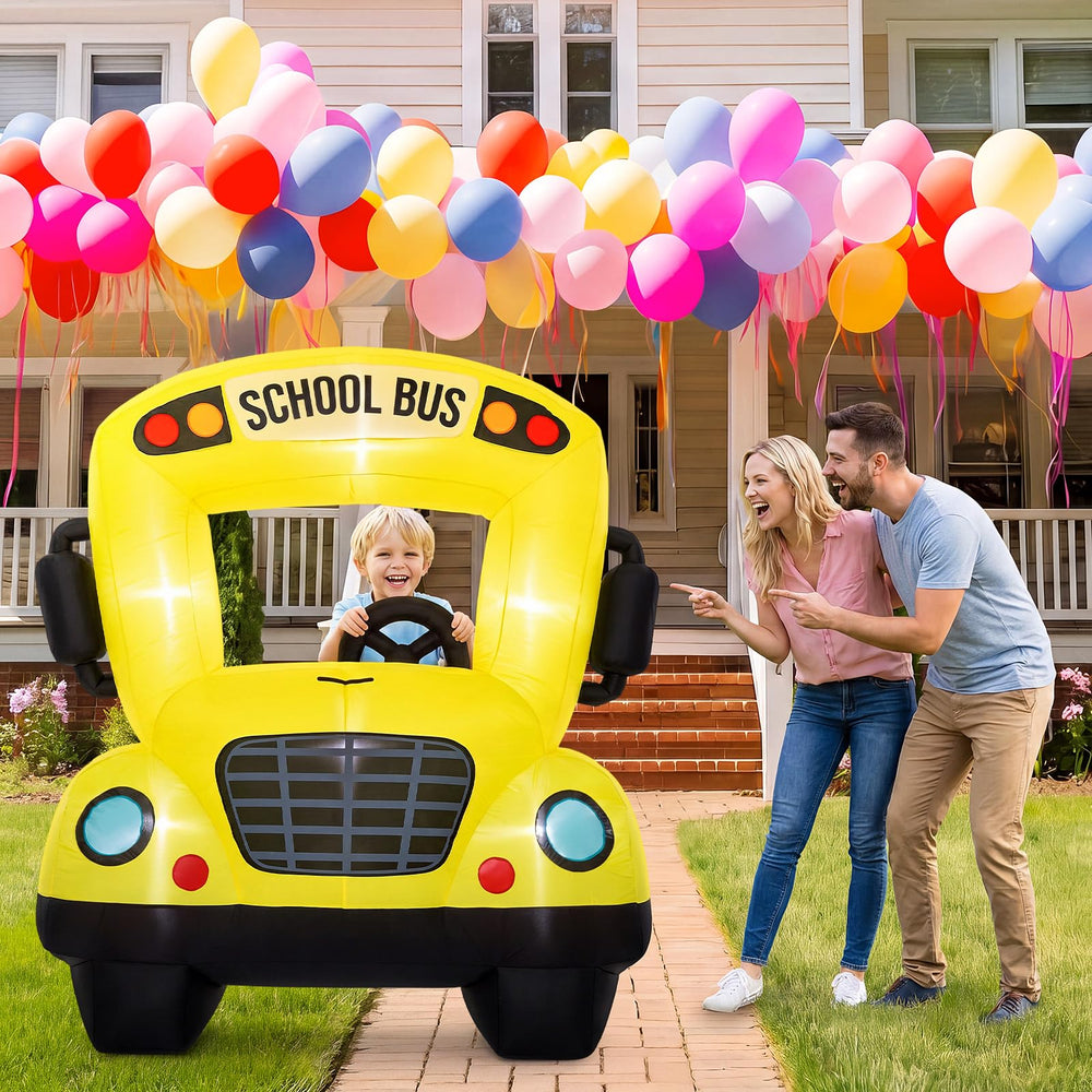 Soulchen bus anchored with ropes and stakes for stable outdoor display and safety