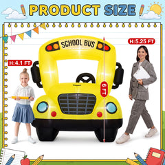 Soulchen school bus side profile highlighting accurate bus graphics and durable fabric
