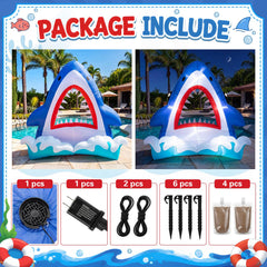 Soulchen shark lit at night with LEDs creating vibrant party atmosphere
